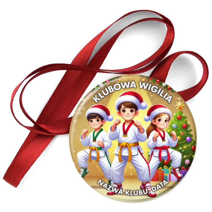 przypinka medal Klubowa wigilia taekwondo