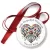 Przypinka medal Koło Gospodyń Wiejskich haftowane serce