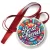 Przypinka medal Kolorowy napis Best Friend