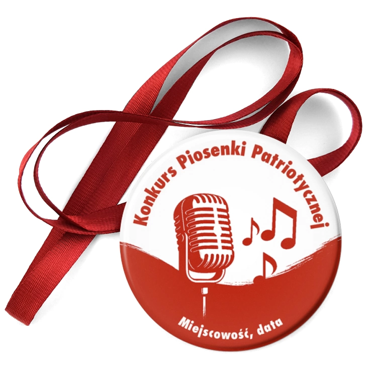 przypinka medal Konkurs piosenki patriotycznej
