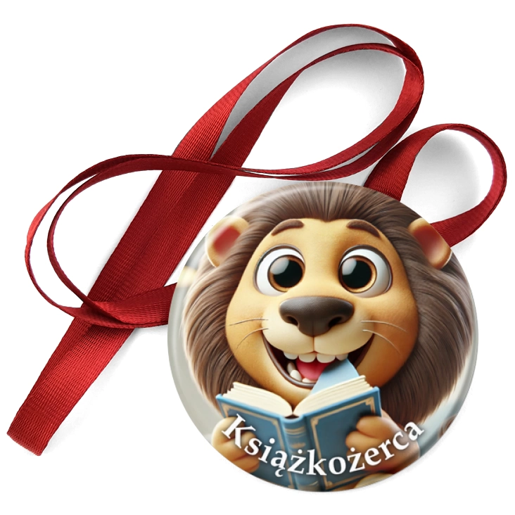 przypinka medal Książkożerca