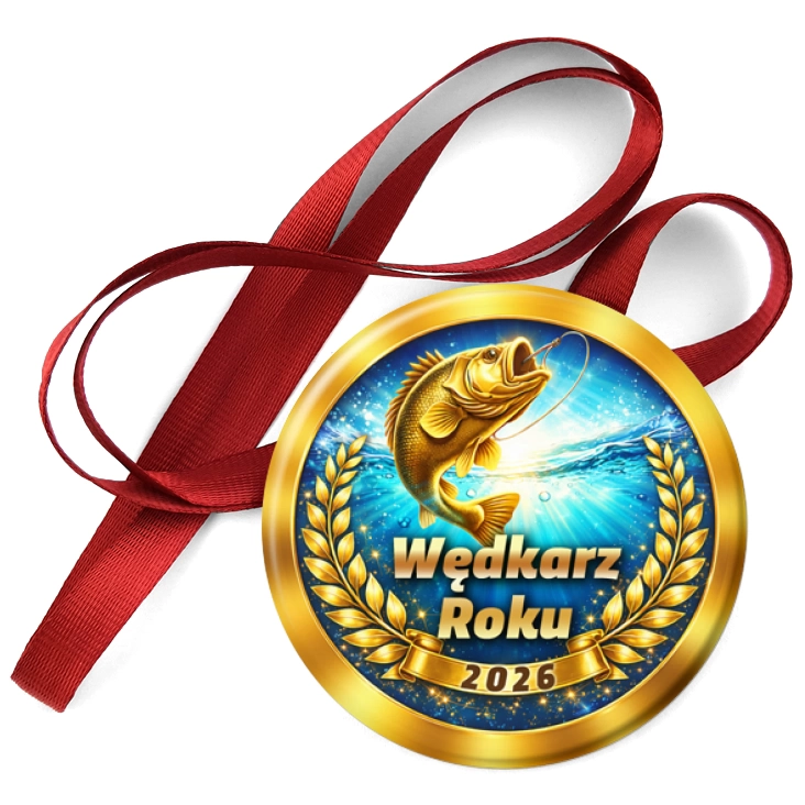 przypinka medal Laur Wędkarz Roku
