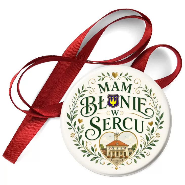 przypinka medal Mam Błonie w sercu