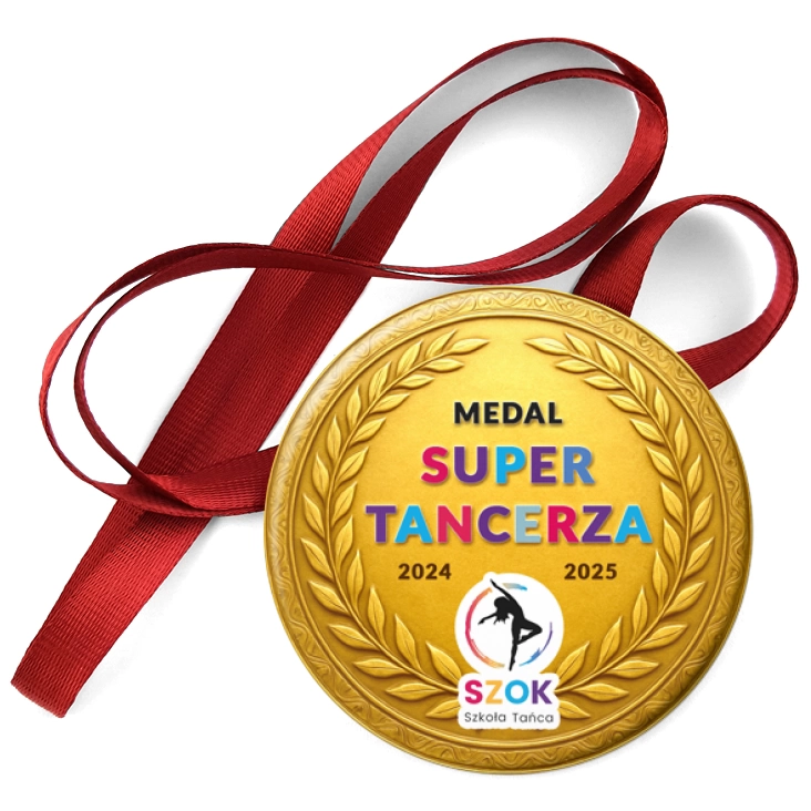 przypinka medal Medal Super Tancerza Szkoła Tańca Szok