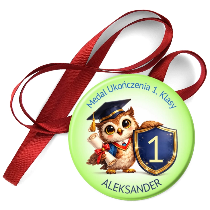 przypinka medal Medal ukończenia 1. klasy
