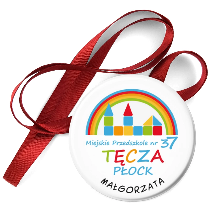 przypinka medal Miejskie Przedszkole nr 37 Tęcza w Płocku