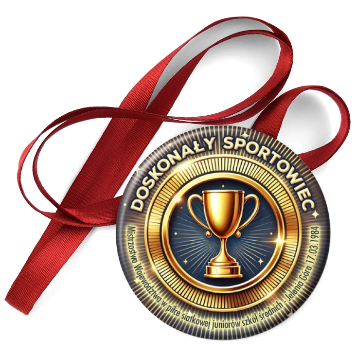 przypinka medal Mistrzostwo Województwa w piłce siatkowej 1984