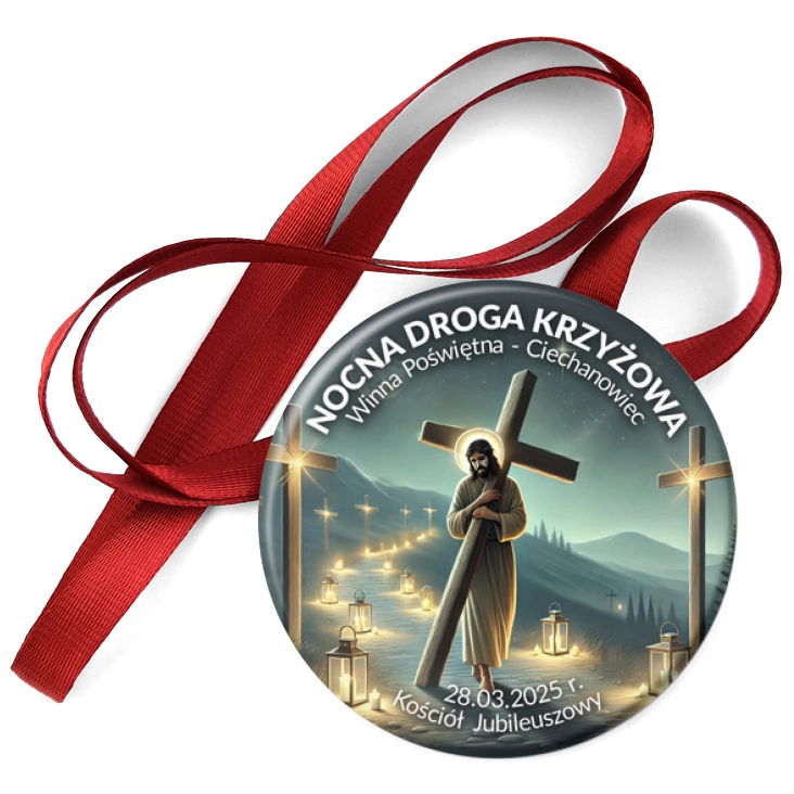 przypinka medal Nocna Droga Krzyżowa