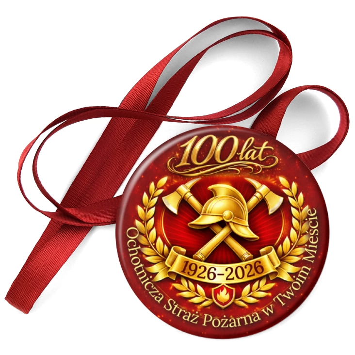 przypinka medal Ochotnicza Straż Pożarna w Twoim Mieście