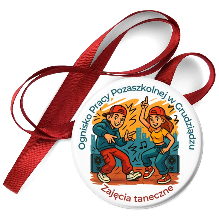 przypinka medal Ognisko Pracy Pozaszkolnej w Grudziądzu. Zajęcia taneczne