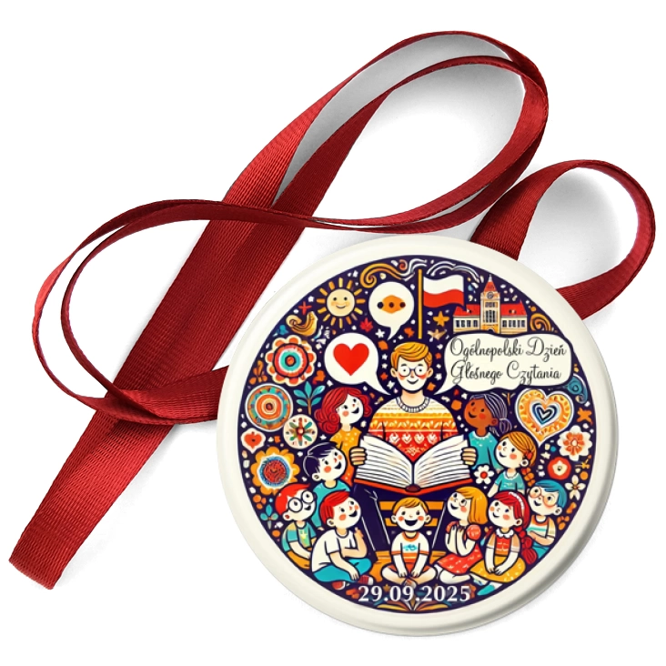 przypinka medal Ogólnopolski Dzień Głośnego Czytania