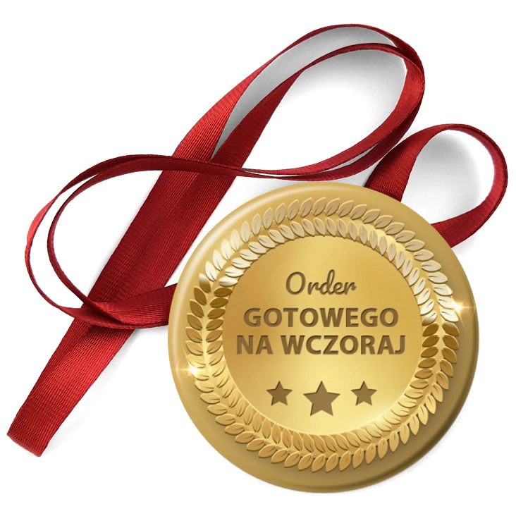 przypinka medal Order gotowego na wczoraj
