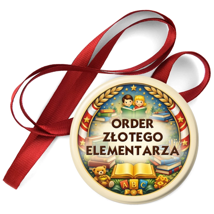 przypinka medal Order Złotego Elementarza