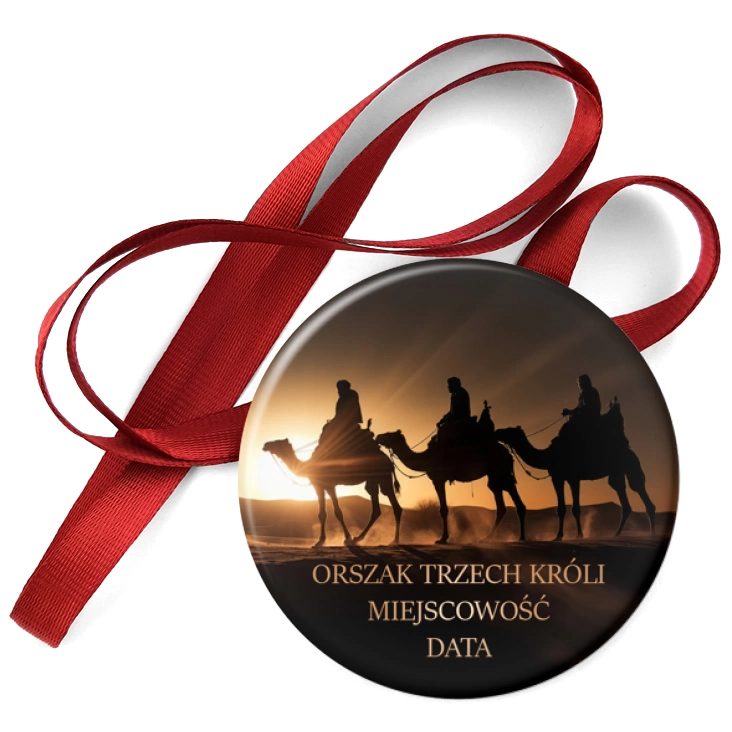 przypinka medal Orszak Trzech Króli Twoja Miejscowość