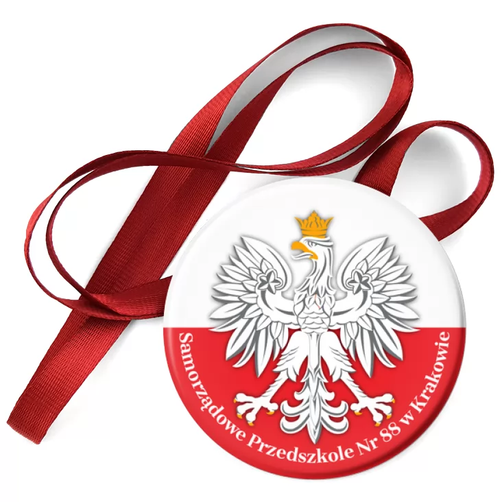 przypinka medal Orzeł Samorządowe Przedszkole Nr 88 w Krakowie