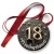 Przypinka medal Osiemnastka gwiazdy 3d