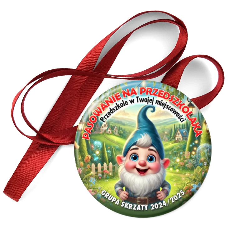 przypinka medal Pasowanie na przedszkolaka grupa Skrzaty