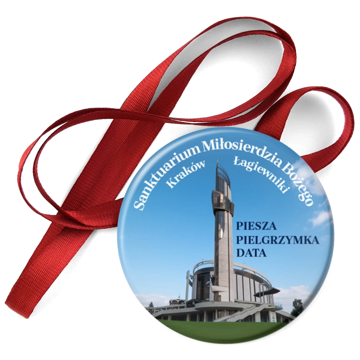 przypinka medal Pielgrzymka do Sanktuarium Miłosierdzia Bożego w Łagiewnikach