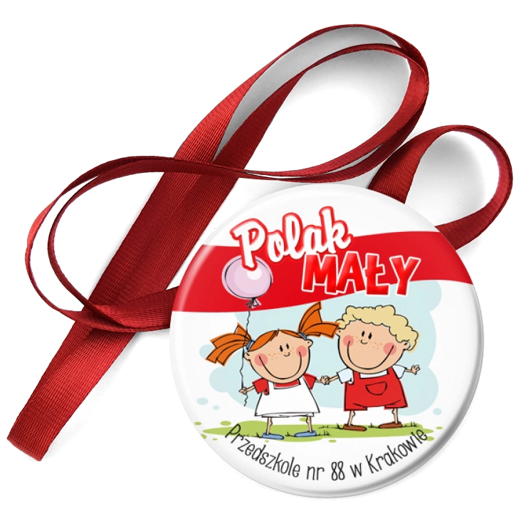 przypinka medal Polak Mały Przedszkole nr 88 w Krakowie