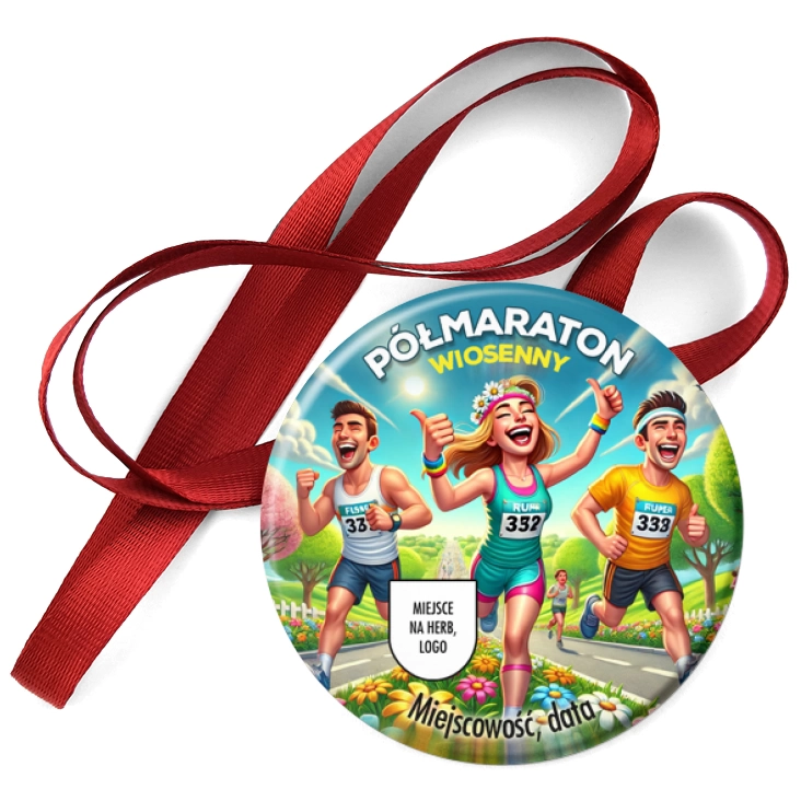 przypinka medal Półmaraton wiosenny