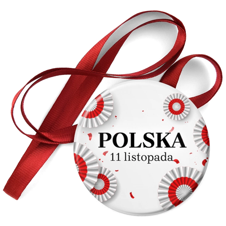 przypinka medal Polska kokardy narodowe