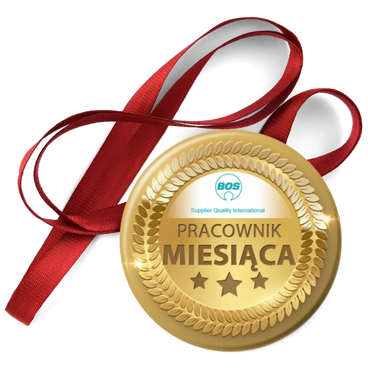 przypinka medal Pracownik miesiąca Bos
