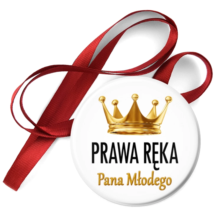 przypinka medal Prawa ręka Pana Młodego