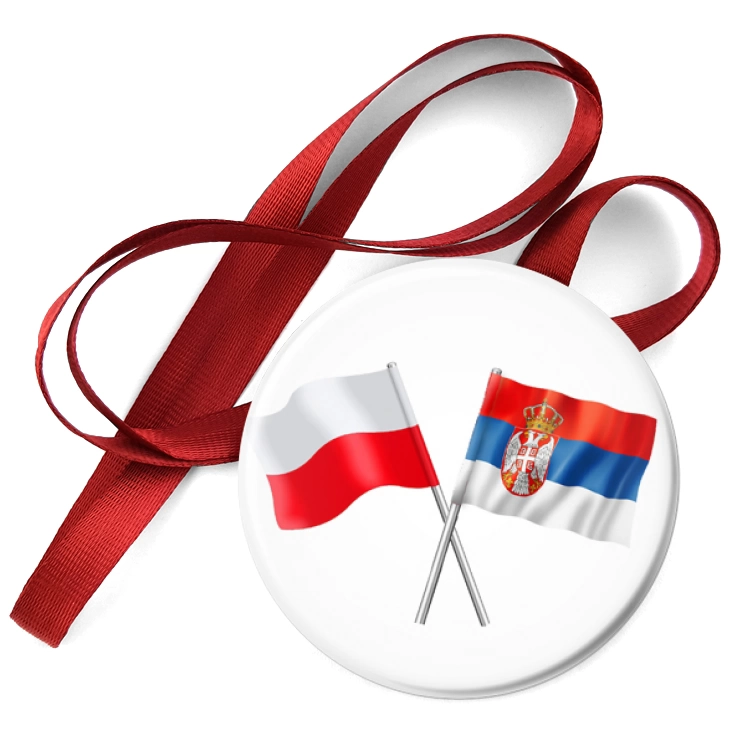 przypinka medal Przyjaźń polsko-serbska