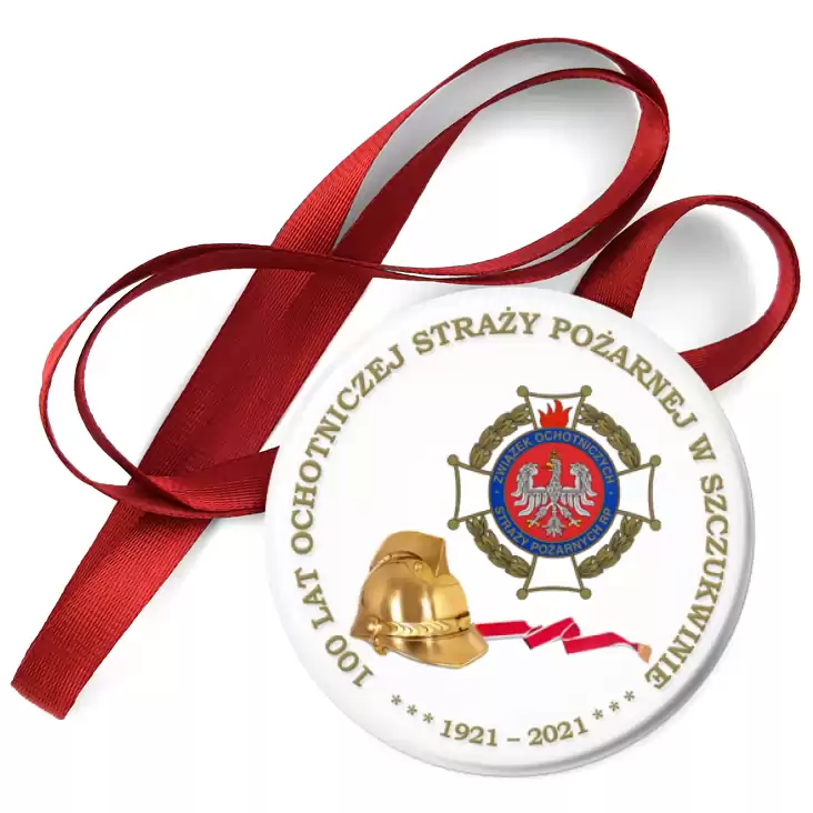 przypinka medal 100 lat OSP w Szczukwinie