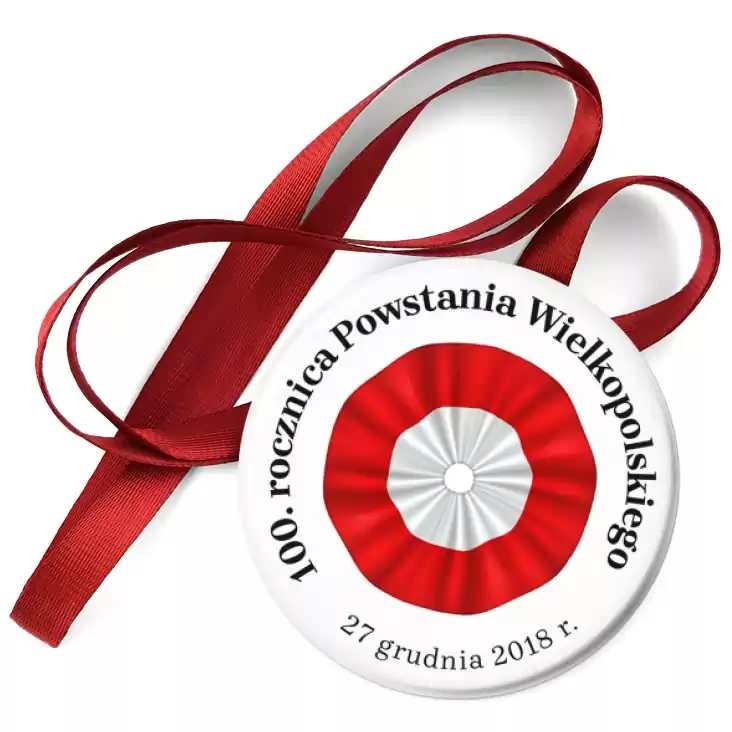 przypinka medal 100. rocznica Powstania Wielkopolskiego