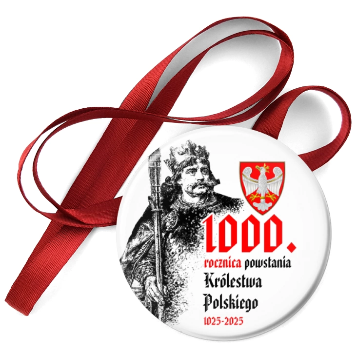 przypinka medal 1000. rocznica powstania Królestwa Polskiego Bolesław Chrobry