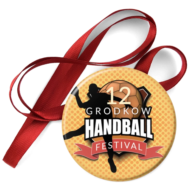 przypinka medal 12 Grodków Handball Festival