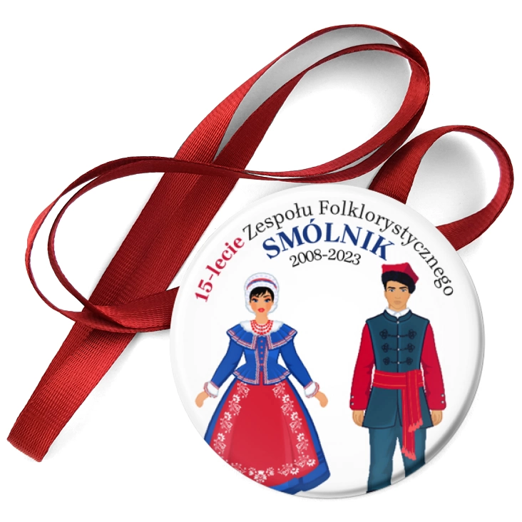 przypinka medal 15-lecie zespołu Smólnik