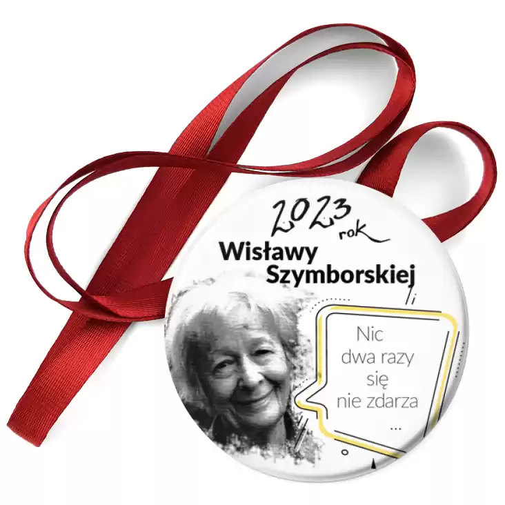 przypinka medal 2023 Rok Wisławy Szymborskiej