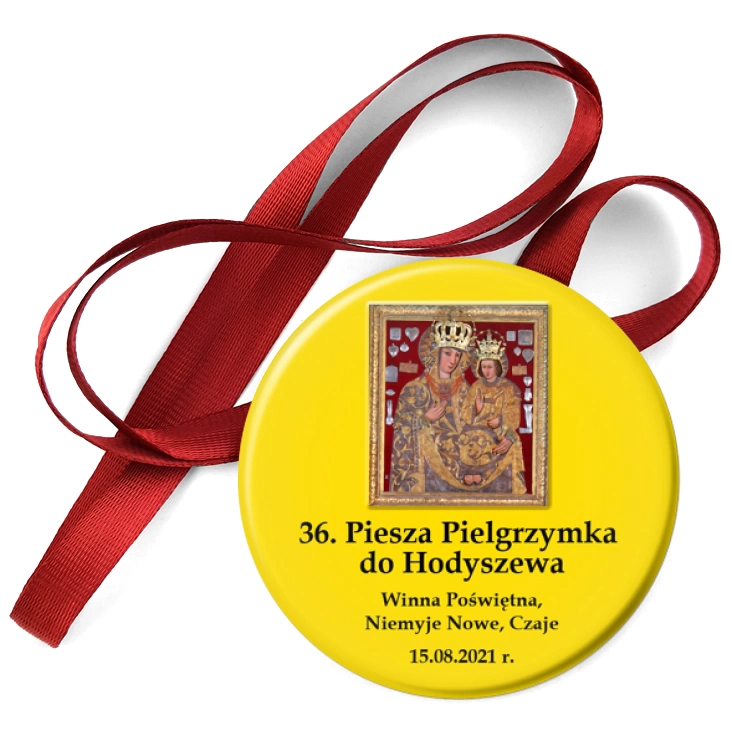 przypinka medal 36. Piesza Pielgrzymka do Hodyszewa