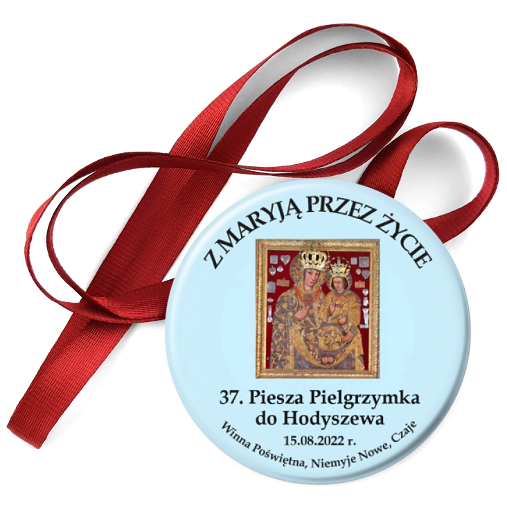 przypinka medal 37. Piesza Pielgrzymka do Hodyszewa