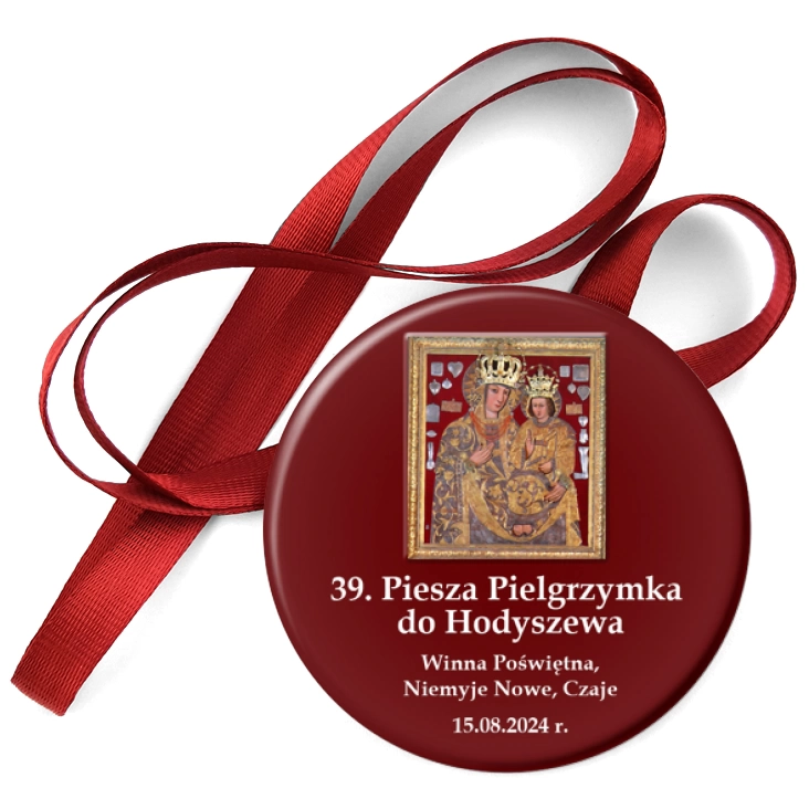 przypinka medal 39. Piesza Pielgrzymka do Hodyszewa