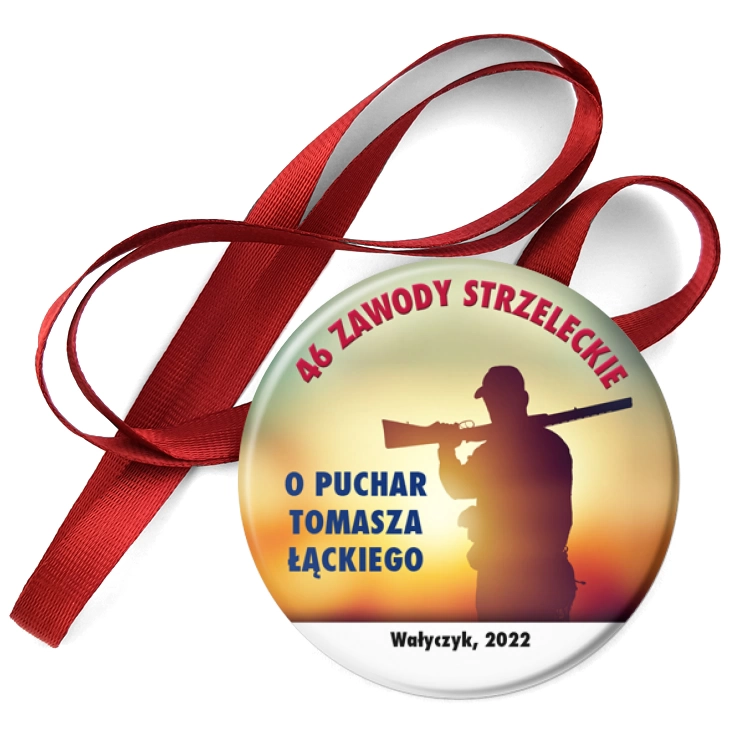 przypinka medal 46 Zawody Strzeleckie o Puchar Tomasza Łąckiego