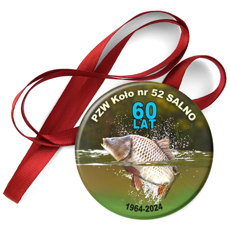 przypinka medal 60 lat PZW nr 52 Salno