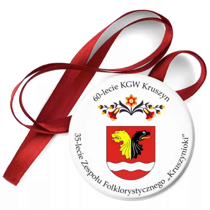 przypinka medal 60-lecie KGW Kruszyn 35-lecie Kruszynioki