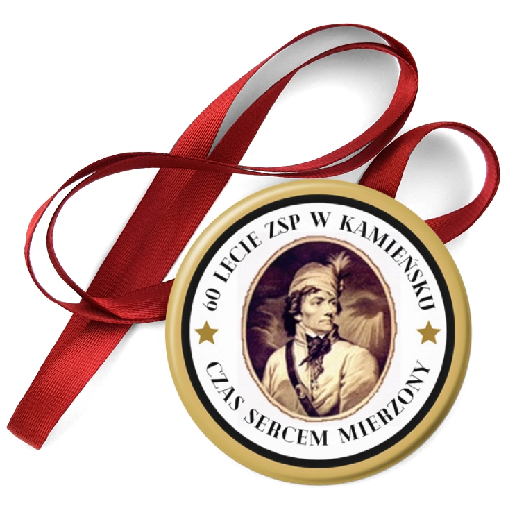 przypinka medal 60-lecie ZSP w Kamieńsku