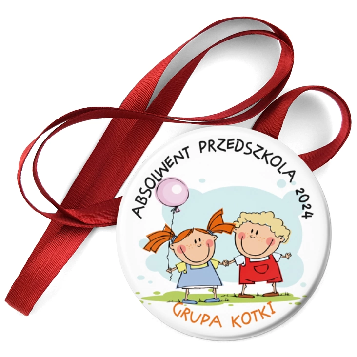 przypinka medal Absolwent Przedszkola - grupa kotki