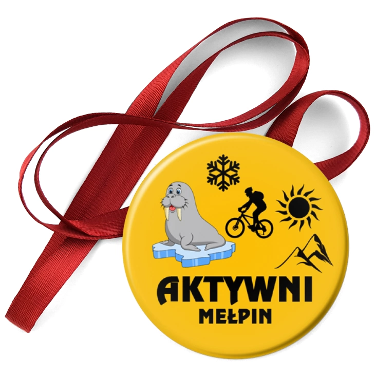 przypinka medal Aktywni Mełpin