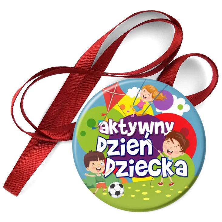 przypinka medal Aktywny Dzień Dziecka