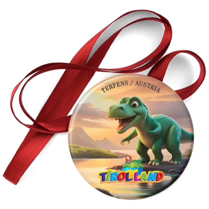 przypinka medal Bajkowy tyranozaur Tirolland