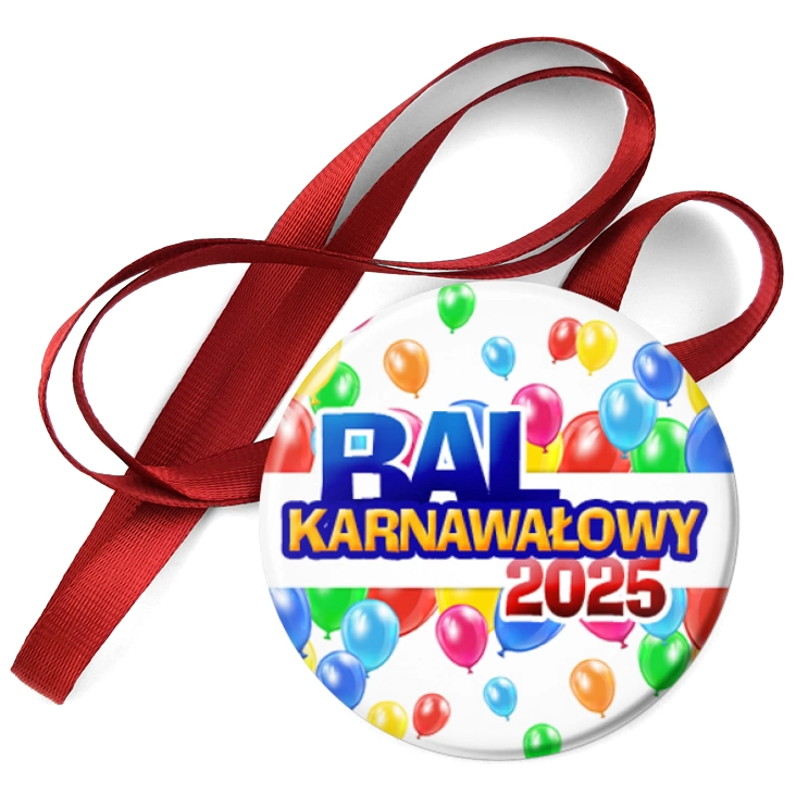 przypinka medal Bal Karnawałowy w balonach