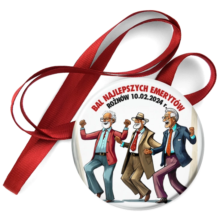 przypinka medal Bal Najlepszych Emerytów