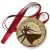 Przypinka medal Bal ósmoklasisty złoty z roztańczoną parą