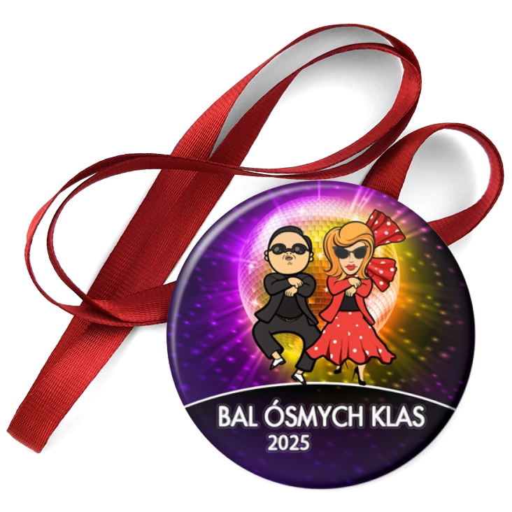 przypinka medal Bal Ósmych Klas gangnam style