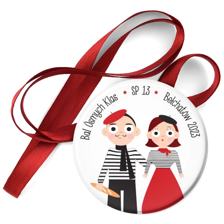 przypinka medal Bal Ósmych Klas SP 13 w Bełchatowie
